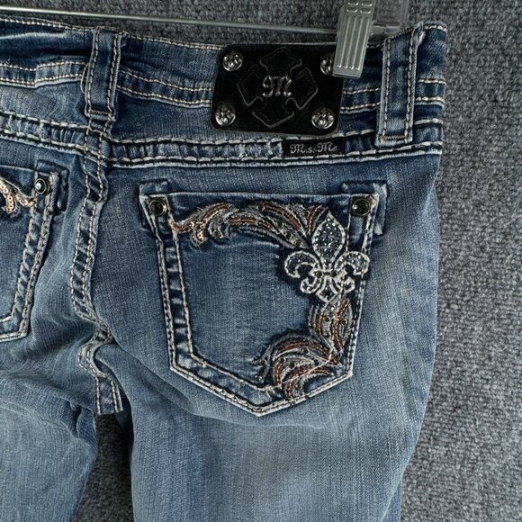 Miss Me Signature Boot Embellished Jeans Size 30x34 JP5853B2 Urban Cotton Blend - Picture 16 of 16